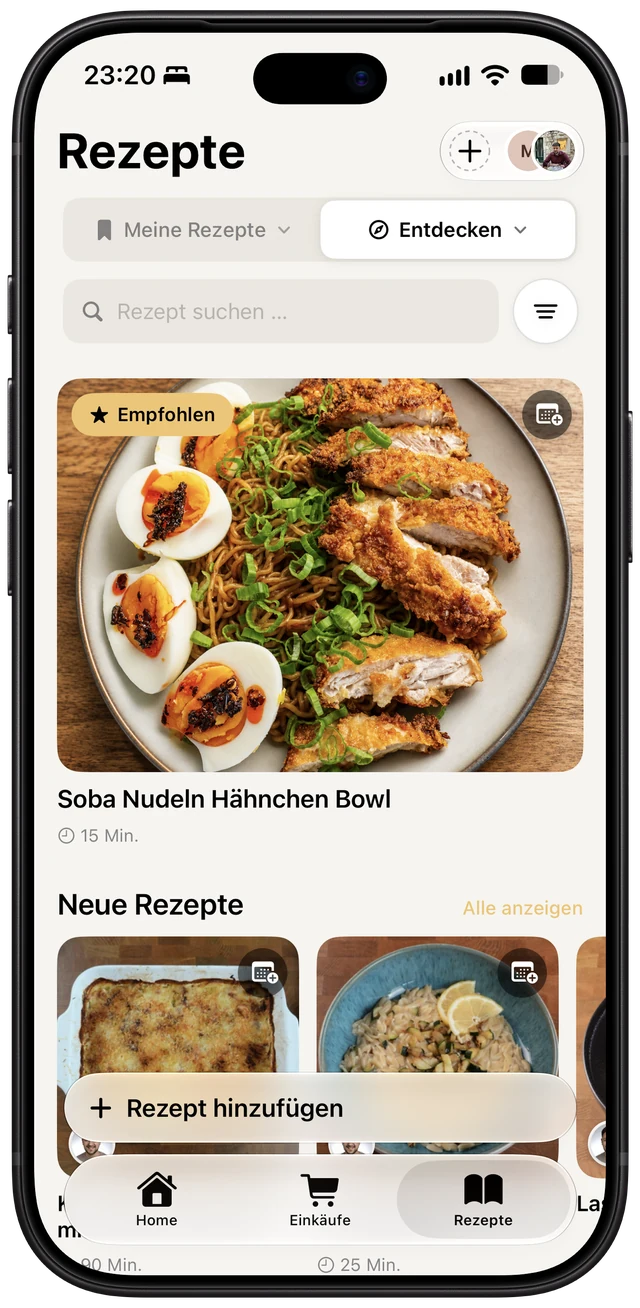 iPhone: Rezepte entdecken